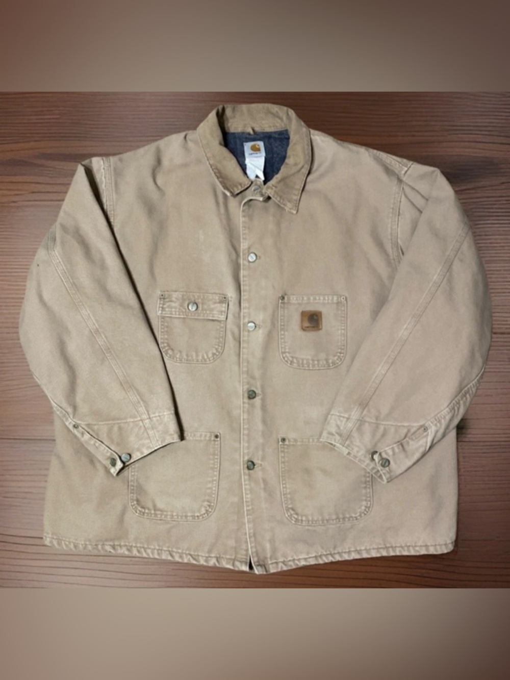 Vtg Carhartt Chore Coat Detroit Blanket Lined 3XL Work Jacket C02 SDL USA